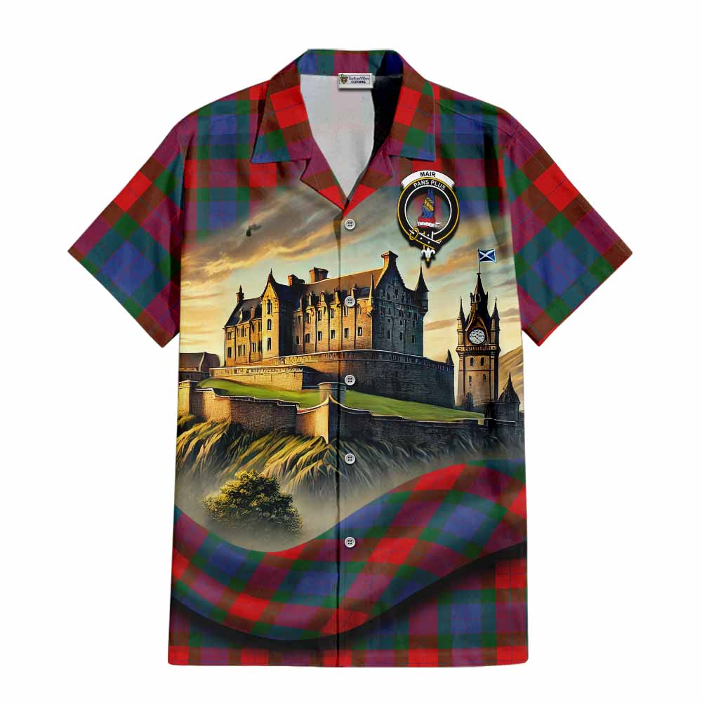 Mar Tartan Family Crest Hawaiian Shirt with Scottish Ancient Castle Style Kid - Tartan Vibes Clothing