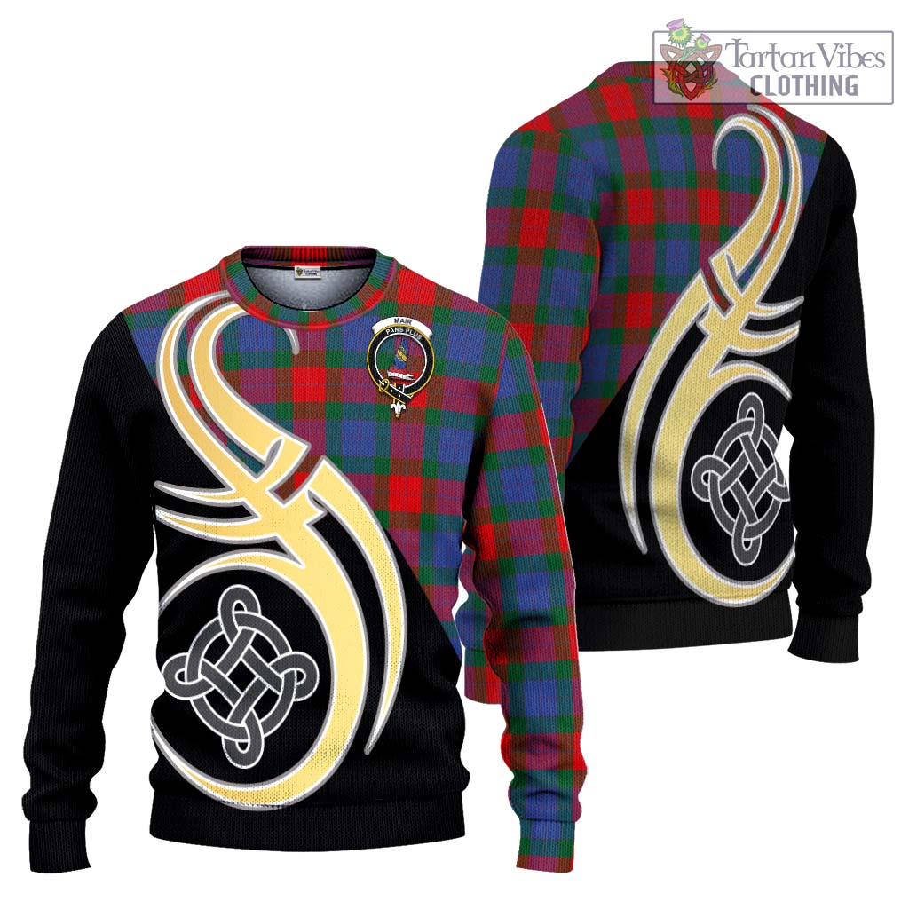 Mar Tartan Ugly Sweater with Family Crest and Celtic Symbol Style Unisex - Tartan Vibes Clothing