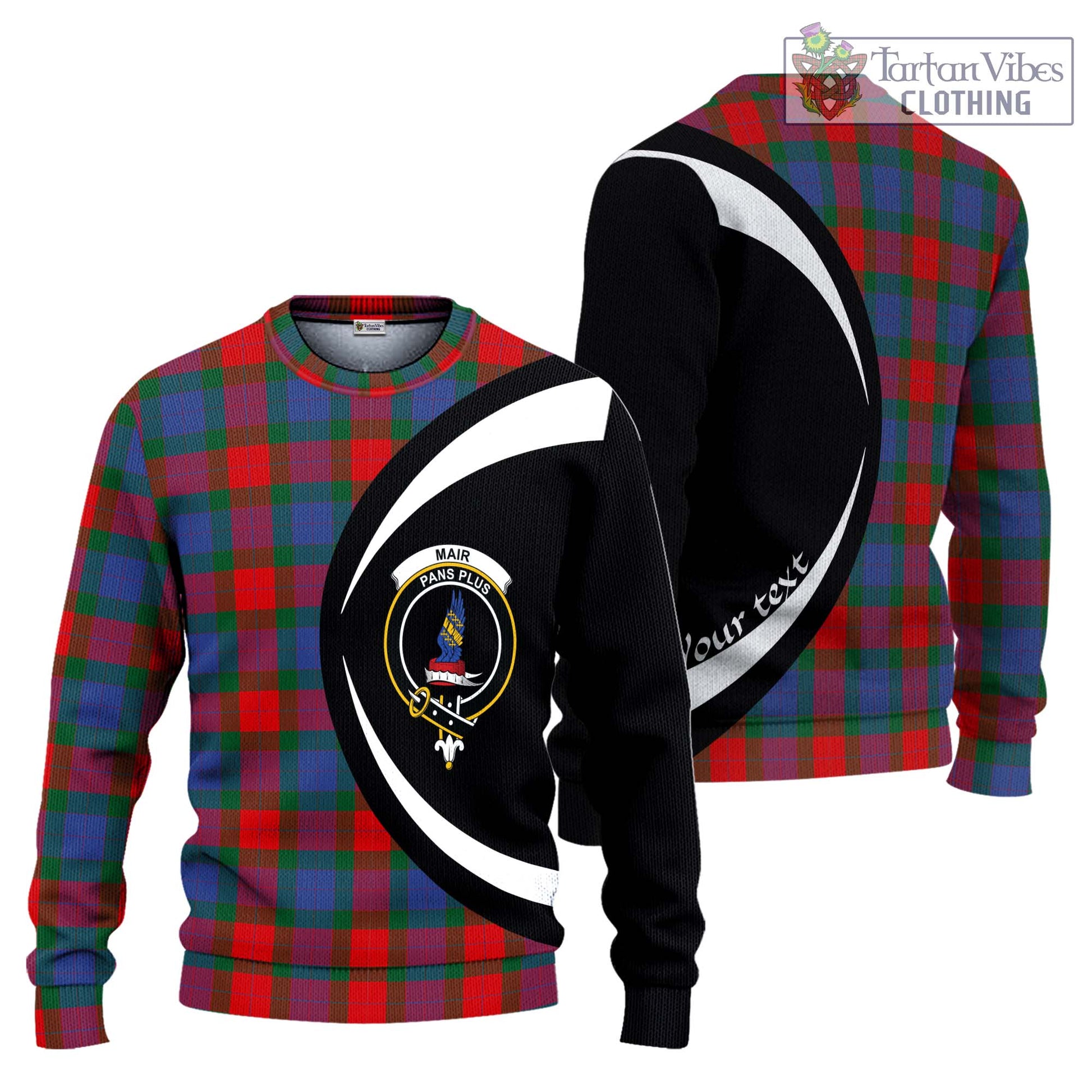 Mar Tartan Ugly Sweater with Family Crest Circle Style Unisex - Tartan Vibes Clothing