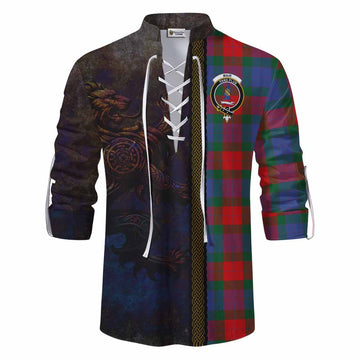 Mar Tartan Family Crest Ghillie Kilt Shirt Alba Gu Brath Be Brave Lion Ancient Style Men - Tartan Vibes Clothing