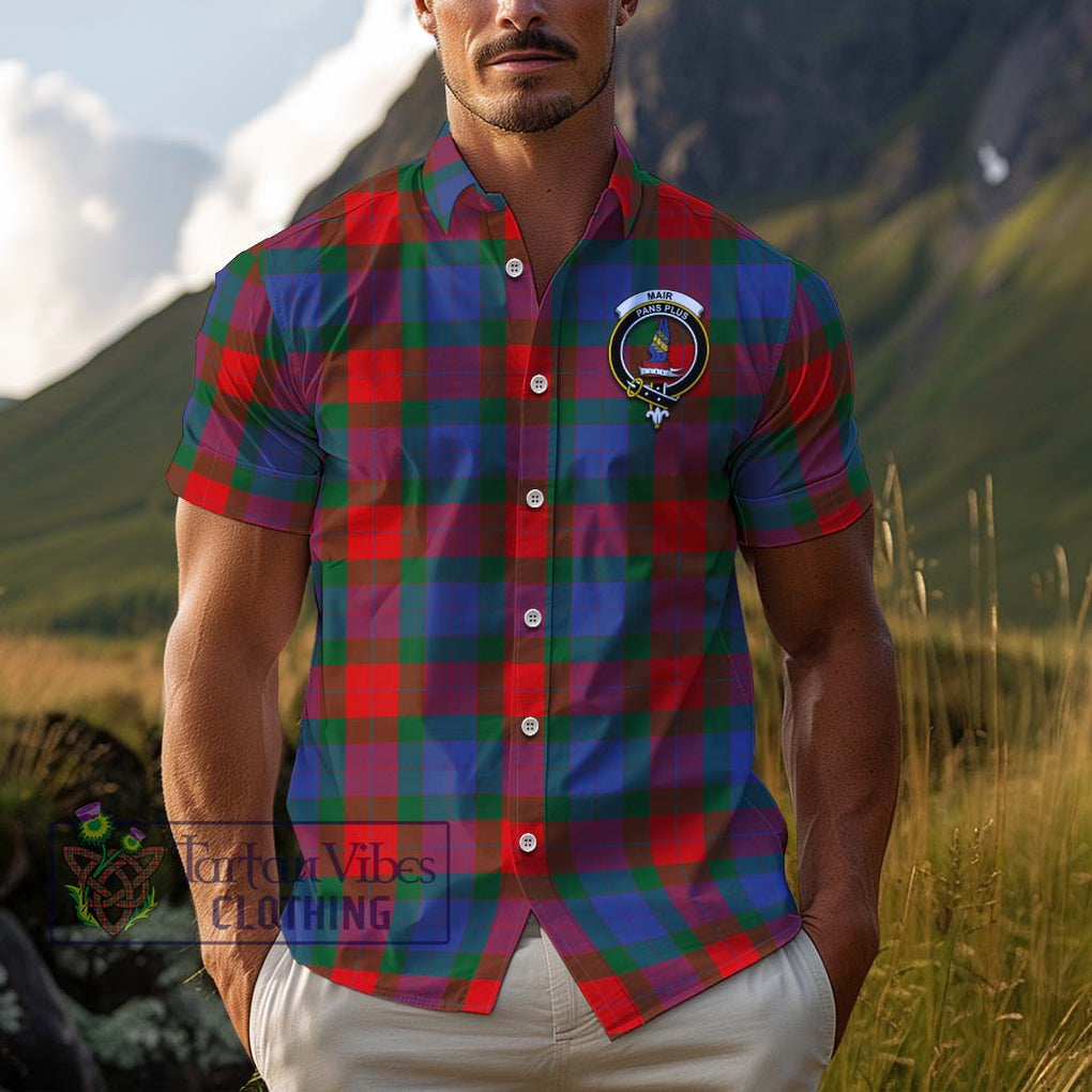 Mar Tartan Cotton Hawaiian Shirt with Family Crest Kid - Tartan Vibes Clothing