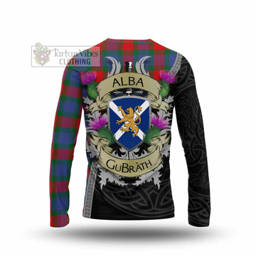 Mar Tartan Family Crest Long Sleeve T-Shirt Lion Rampant Royal Thistle Shield Celtic Inspired - Tartan Vibes Clothing