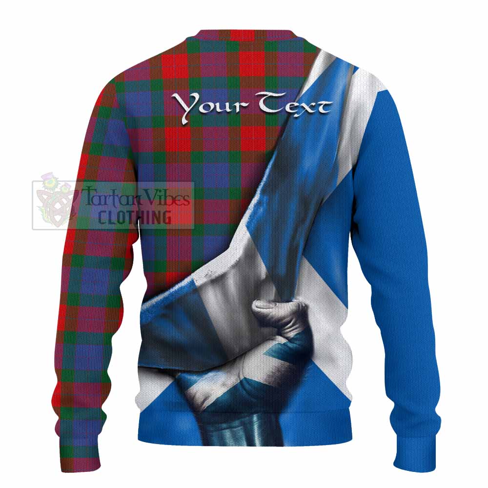 Mar Tartan Knitted Sweater with Family Crest Scotland Patriotic Style - Tartan Vibes Clothing