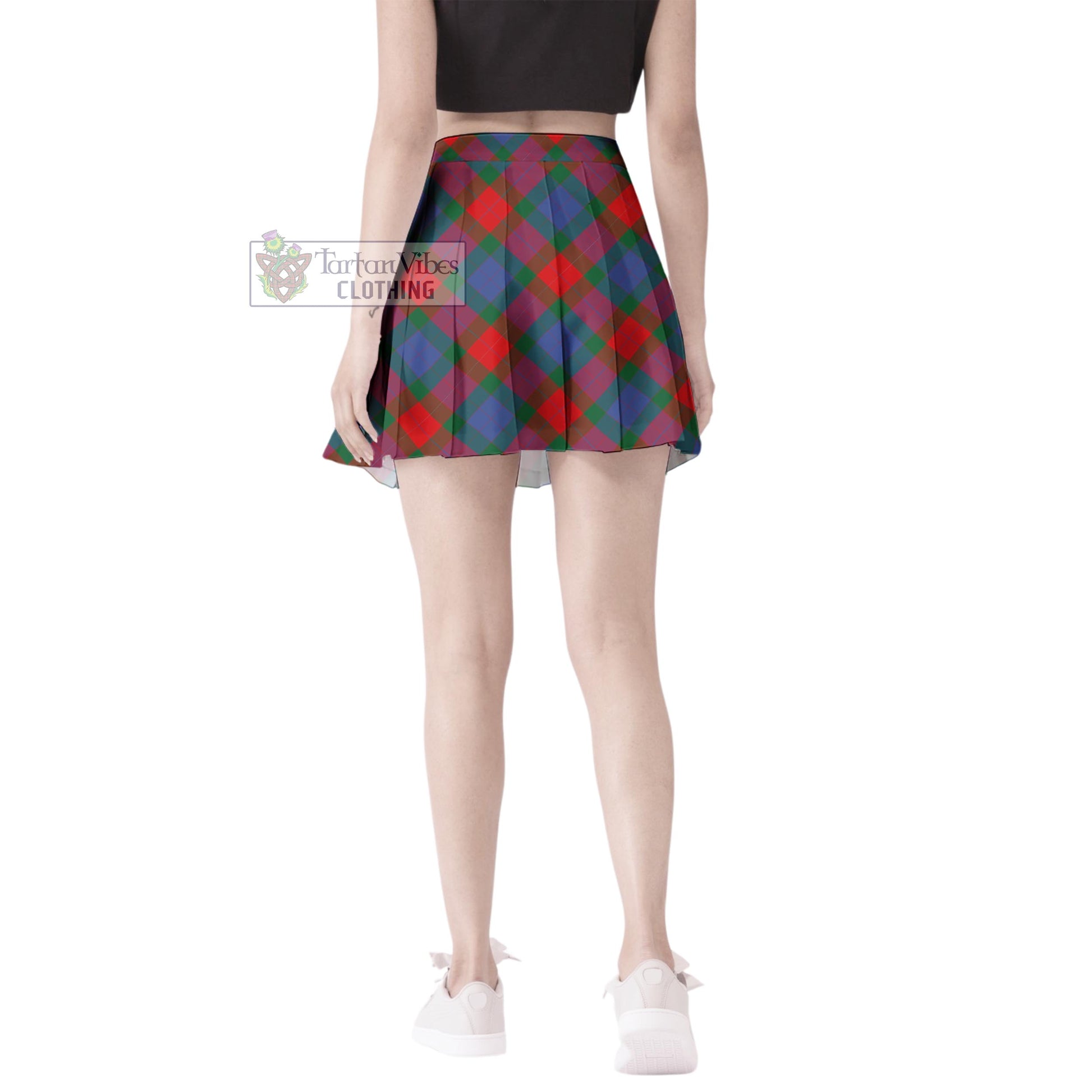 Mar Tartan Women's Plated Mini Skirt Cross Style - Tartan Vibes Clothing
