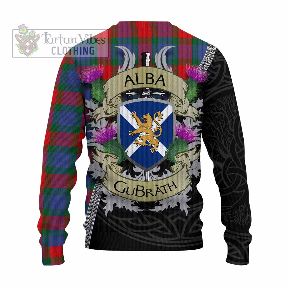 Mar Tartan Family Crest Knitted Sweater Lion Rampant Royal Thistle Shield Celtic Inspired - Tartan Vibes Clothing