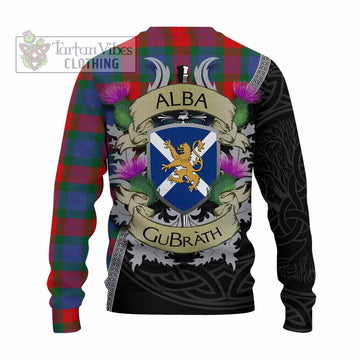 Mar Tartan Family Crest Knitted Sweater Lion Rampant Royal Thistle Shield Celtic Inspired - Tartan Vibes Clothing