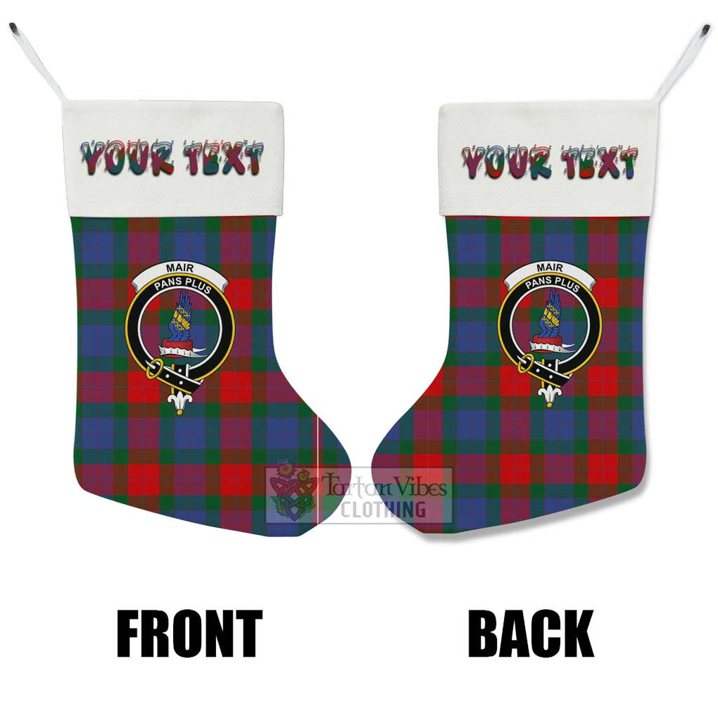 Mar Tartan Family Crest Christmas Stocking with Personalized Text - Tartan Vibes Clothing