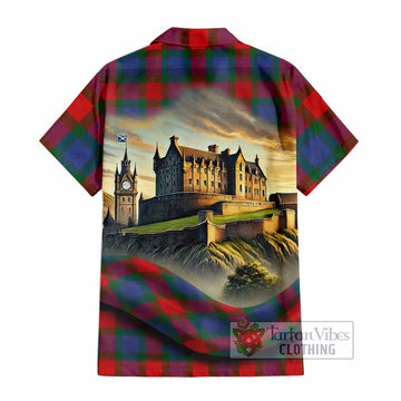 Mar Tartan Family Crest Hawaiian Shirt with Scottish Ancient Castle Style - Tartan Vibes Clothing