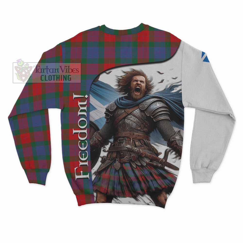 Tartan Vibes Clothing Mar Crest Tartan Sweatshirt Inspired by the Freedom of Scottish Warrior