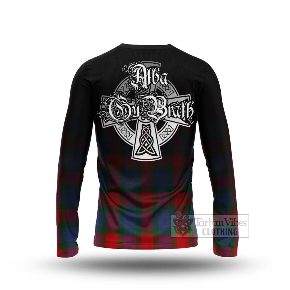 Mar Tartan Long Sleeve T-Shirt Featuring Alba Gu Brath Family Crest Celtic Inspired - Tartan Vibes Clothing