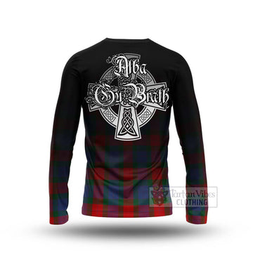 Mar Tartan Long Sleeve T-Shirt Featuring Alba Gu Brath Family Crest Celtic Inspired - Tartan Vibes Clothing