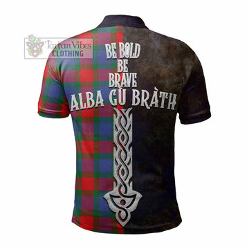Mar Tartan Family Crest Polo Shirt Alba Gu Brath Be Brave Lion Ancient Style - Tartan Vibes Clothing
