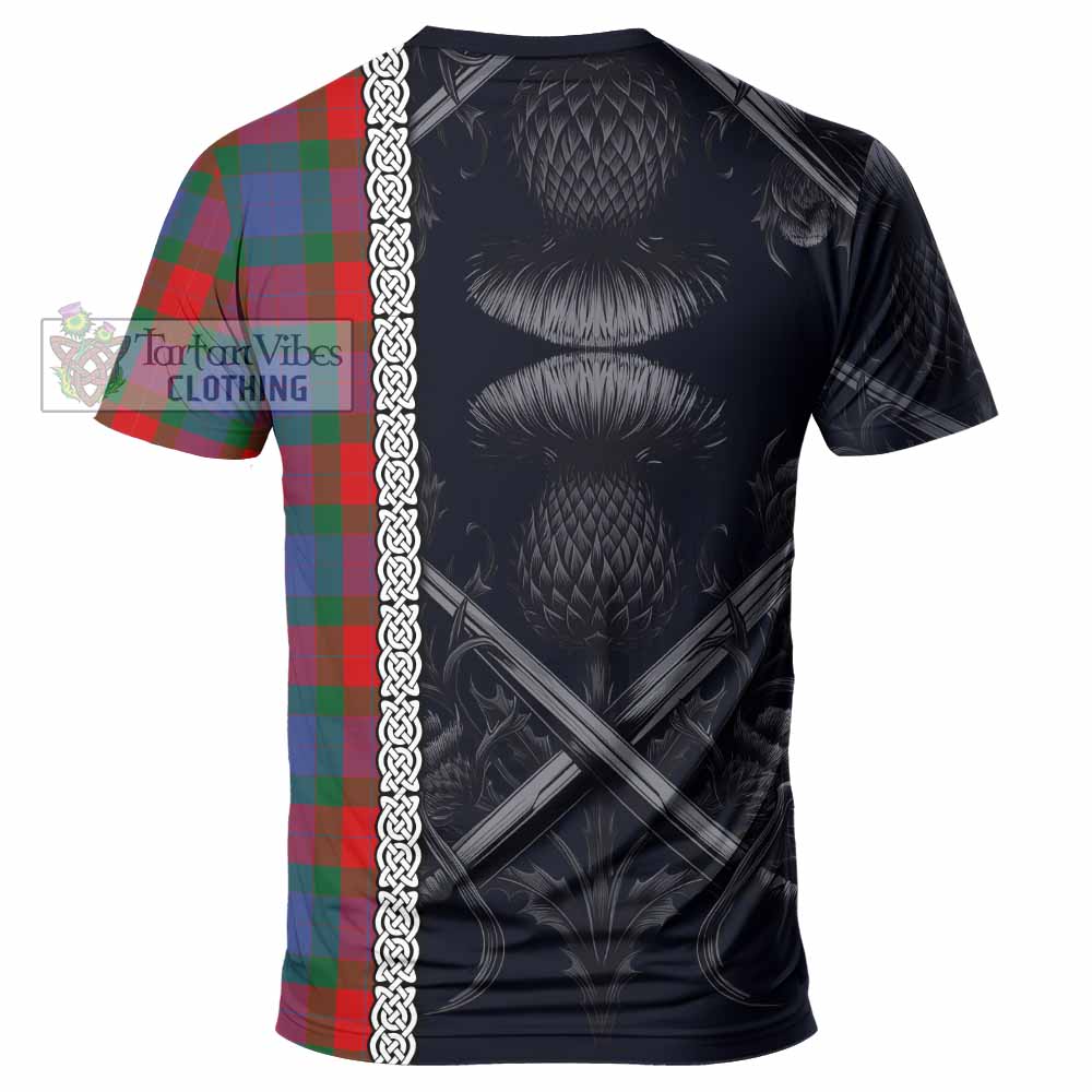 Mar Tartan T-Shirt with Family Crest Cross Sword Thistle Celtic Vibes - Tartan Vibes Clothing