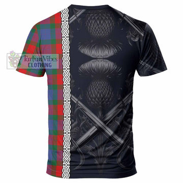 Mar Tartan T-Shirt with Family Crest Cross Sword Thistle Celtic Vibes - Tartan Vibes Clothing