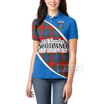 Mar Family Crest Tartan Women's Polo Shirt Celebrate Saint Andrew's Day in Style - Tartan Vibes Clothing