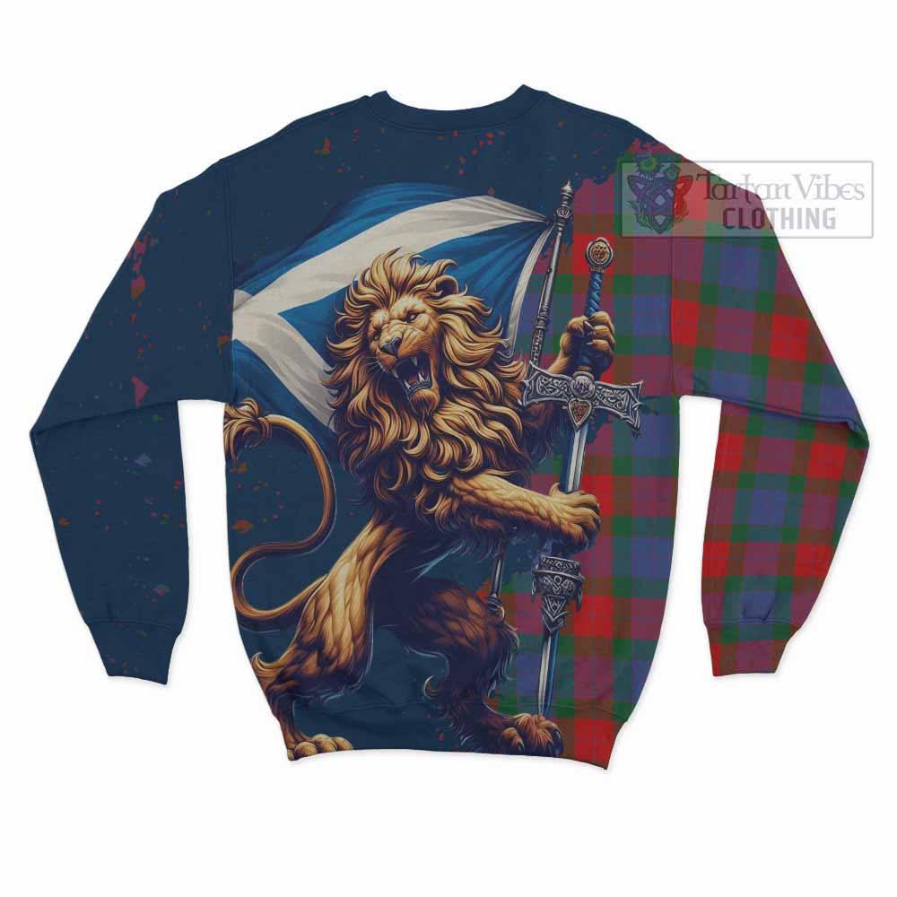 Mar Tartan Family Crest Sweatshirt with Scottish Majestic Lion - Tartan Vibes Clothing