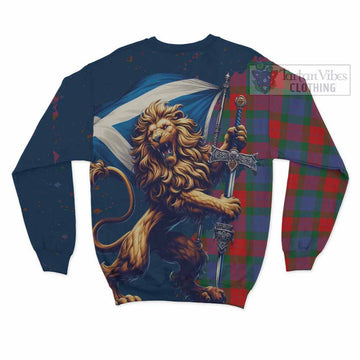Mar Tartan Family Crest Sweatshirt with Scottish Majestic Lion - Tartan Vibes Clothing