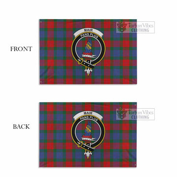 Tartan Vibes Clothing Mar Tartan House Flag with Family Crest