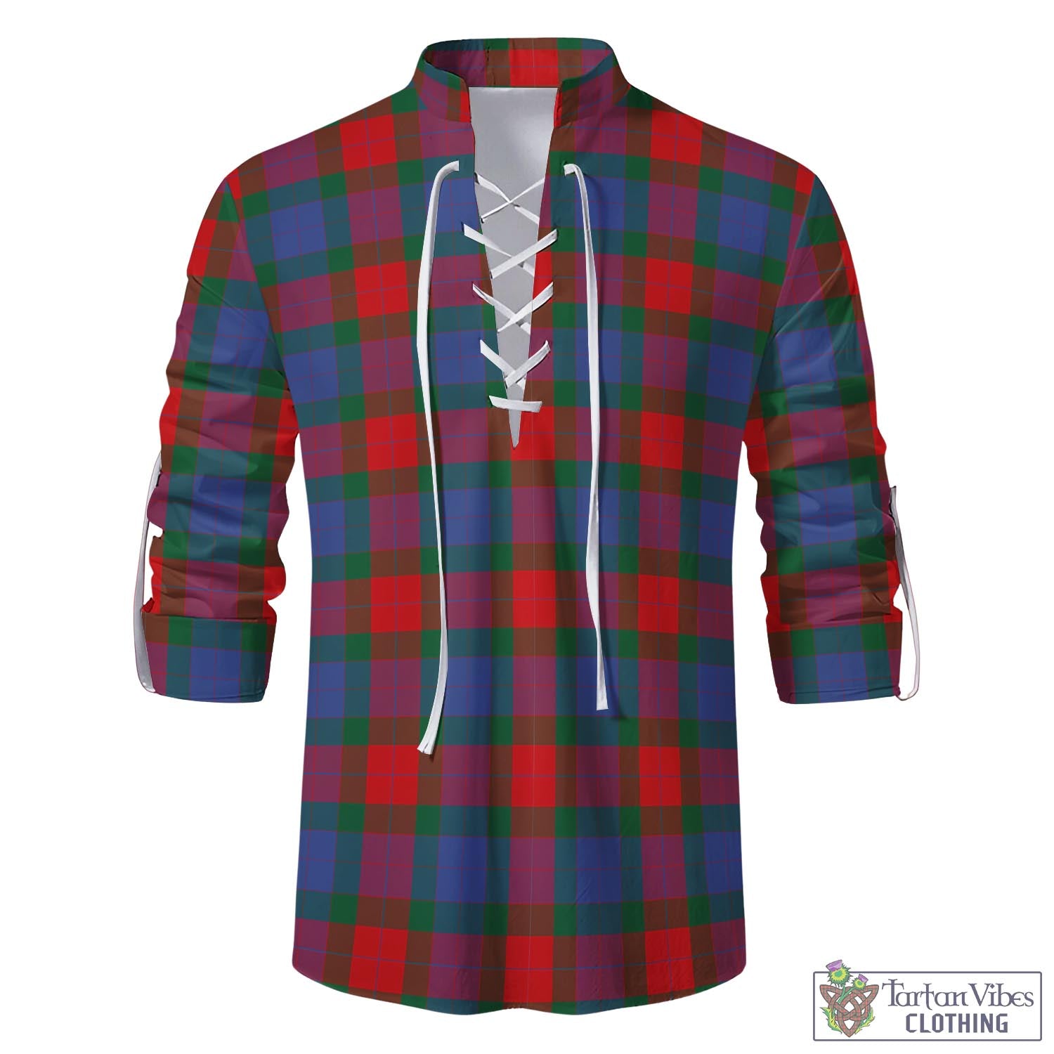 Mar Tartan Men's Scottish Traditional Jacobite Ghillie Kilt Shirt - Tartan Vibes Clothing
