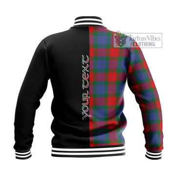 Mar Tartan Baseball Jacket with Family Crest and Half Of Me Style - Tartan Vibes Clothing