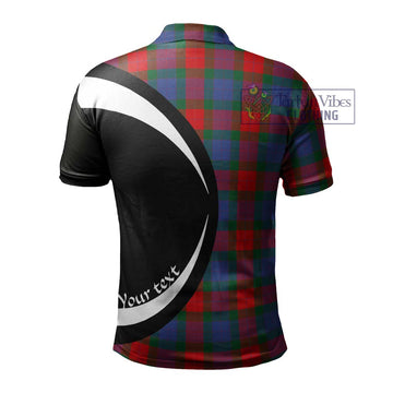 Mar Tartan Men's Polo Shirt with Family Crest Circle Style - Tartan Vibes Clothing