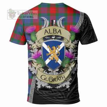 Mar Tartan Family Crest T-Shirt Lion Rampant Royal Thistle Shield Celtic Inspired - Tartan Vibes Clothing