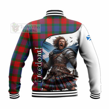 Mar Crest Tartan Baseball Jacket Inspired by the Freedom of Scottish Warrior - Tartan Vibes Clothing