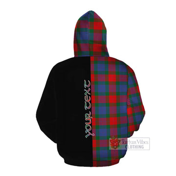 Mar Tartan Cotton Hoodie with Family Crest and Half Of Me Style Pullover Hoodie - Tartan Vibes Clothing
