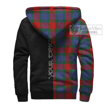 Mar Tartan Sherpa Hoodie with Family Crest and Half Of Me Style - Tartan Vibes Clothing