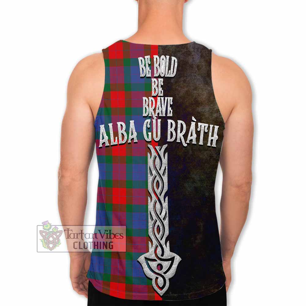 Mar Tartan Family Crest Men's Tank Top Alba Gu Brath Be Brave Lion Ancient Style - Tartan Vibes Clothing