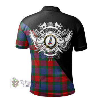 Mar Tartan Polo Shirt with Family Crest and Military Logo Style - Tartan Vibes Clothing