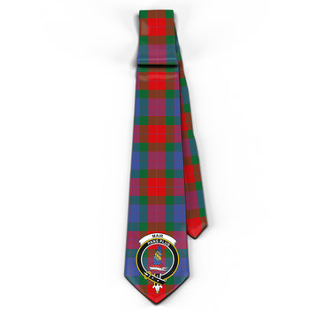 Mar Tartan Classic Necktie with Family Crest