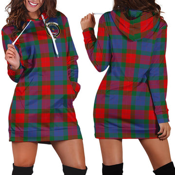 Mar Tartan Hoodie Dress with Family Crest - Tartan Vibes Clothing