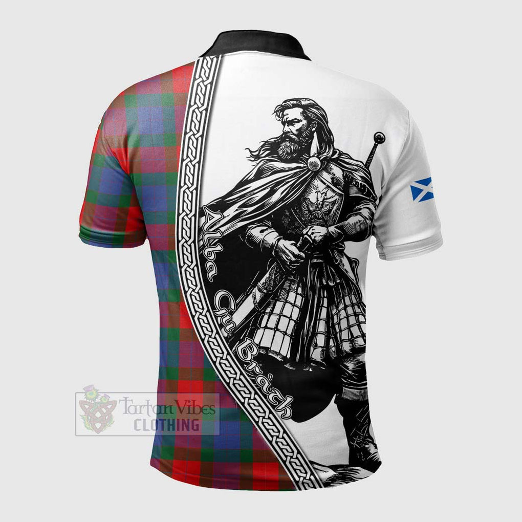 Mar Tartan Clan Crest Polo Shirt with Highlander Warrior Celtic Style - Tartan Vibes Clothing