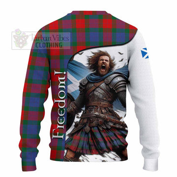 Tartan Vibes Clothing Mar Crest Tartan Knitted Sweater Inspired by the Freedom of Scottish Warrior