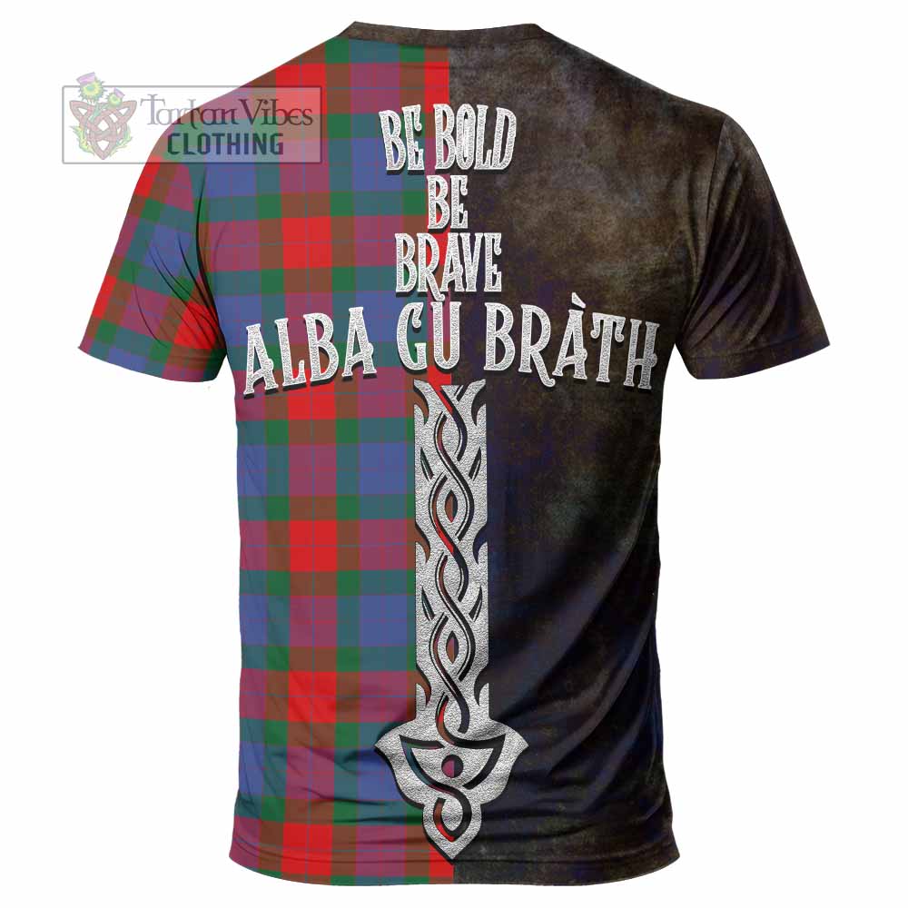Mar Tartan Family Crest T-Shirt Alba Gu Brath Be Brave Lion Ancient Style - Tartan Vibes Clothing