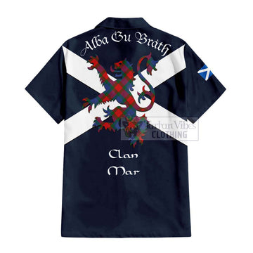 Mar Tartan Lion Rampant Hawaiian Shirt Proudly Display Your Heritage with Alba Gu Brath and Clan Name - Tartan Vibes Clothing