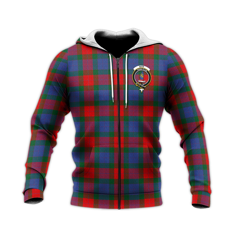 Mar Tartan Knitted Hoodie with Family Crest Unisex Knitted Zip Hoodie - Tartan Vibes Clothing