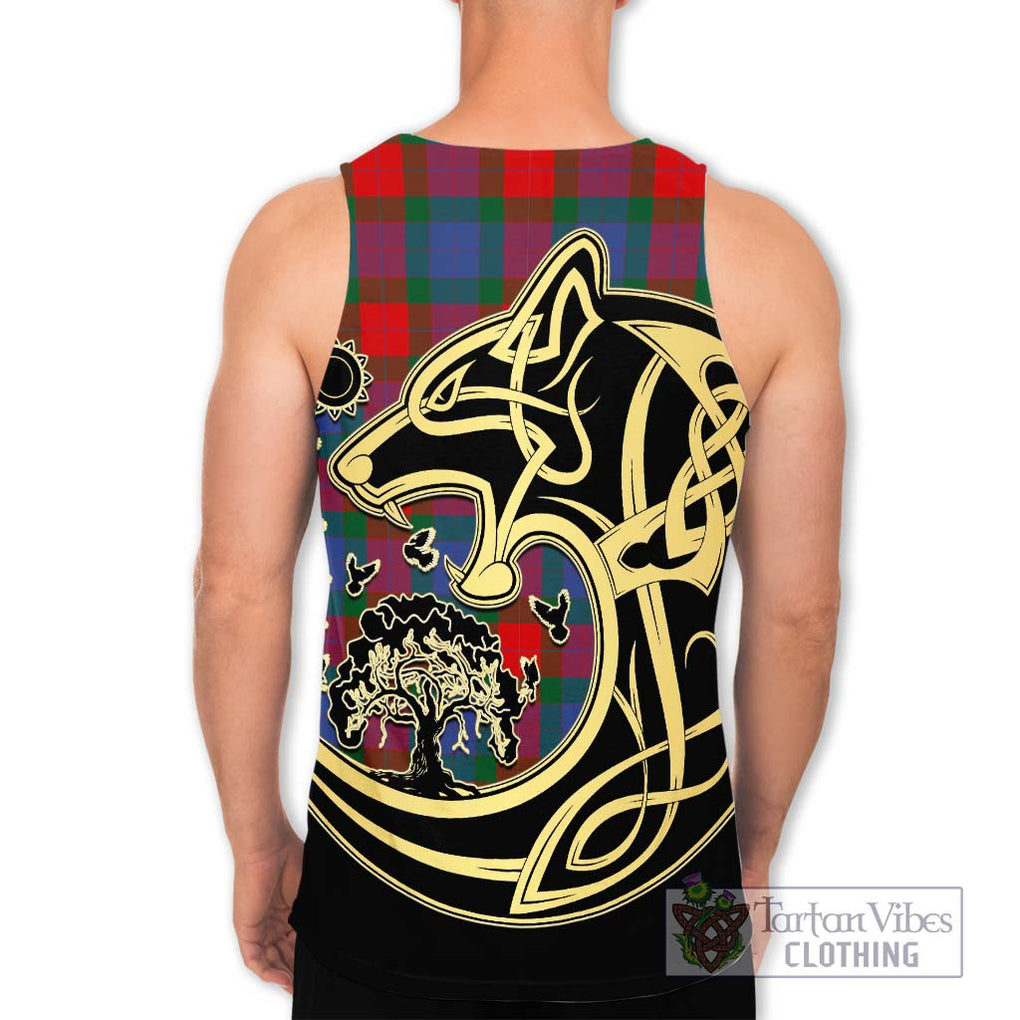 Mar Tartan Men's Tank Top with Family Crest Celtic Wolf Style - Tartan Vibes Clothing