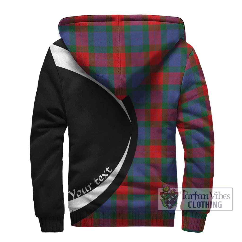 Mar Tartan Sherpa Hoodie with Family Crest Circle Style - Tartan Vibes Clothing