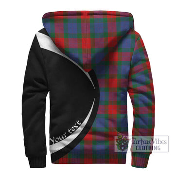 Mar Tartan Sherpa Hoodie with Family Crest Circle Style - Tartan Vibes Clothing