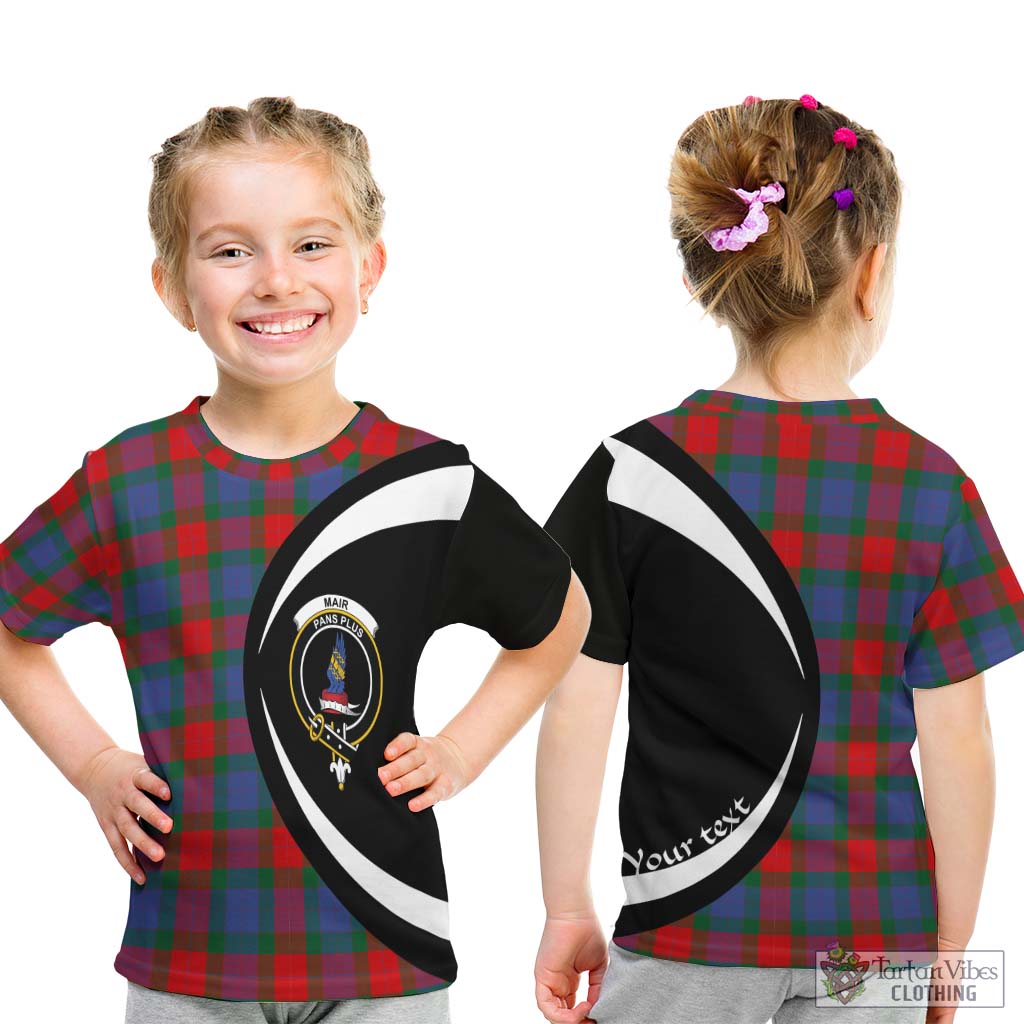 Mar Tartan Kid T-Shirt with Family Crest Circle Style - Tartan Vibes Clothing