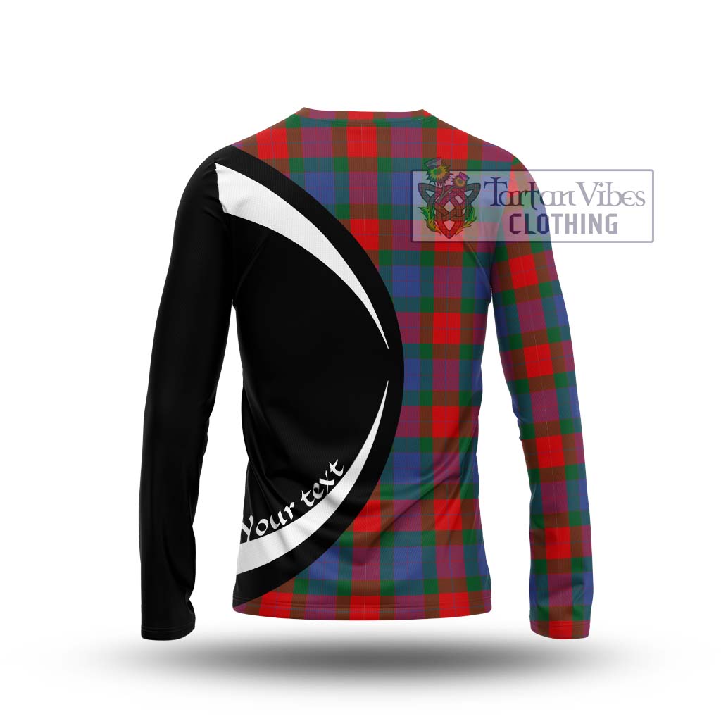 Mar Tartan Long Sleeve T-Shirt with Family Crest Circle Style - Tartan Vibes Clothing