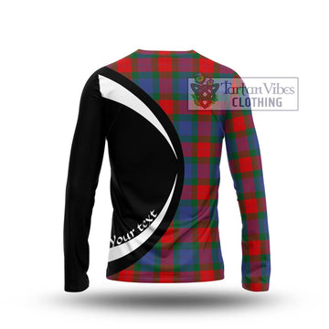 Mar Tartan Long Sleeve T-Shirt with Family Crest Circle Style - Tartan Vibes Clothing