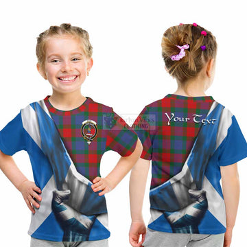 Mar Tartan Kid T-Shirt with Family Crest Scotland Patriotic Style - Tartan Vibes Clothing