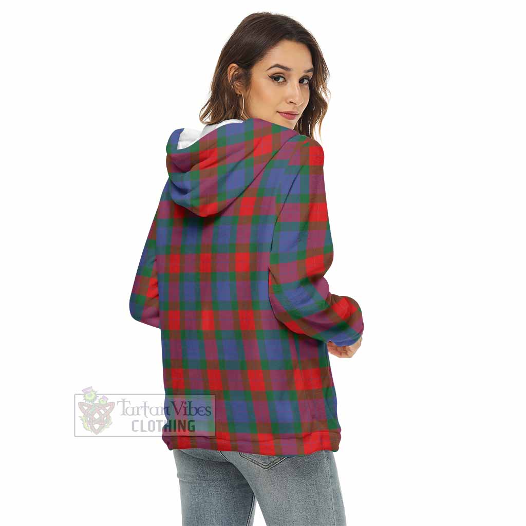 Mar Tartan Women's Borg Fleece Hoodie with Half Zip - Tartan Vibes Clothing