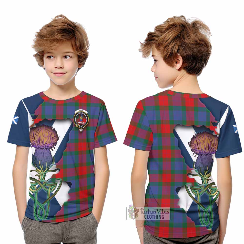 Mar Tartan Family Crest Kid T-Shirt Scottish Thistle Celtic Inspired - Tartan Vibes Clothing