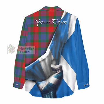 Mar Tartan Women's Casual Shirt with Family Crest Scotland Patriotic Style - Tartan Vibes Clothing