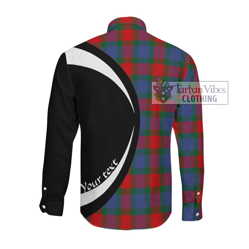 Mar Tartan Long Sleeve Button Up with Family Crest Circle Style Men's Shirt - Tartan Vibes Clothing