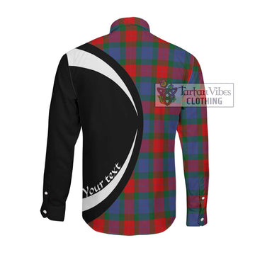 Mar Tartan Long Sleeve Button Up with Family Crest Circle Style Men's Shirt - Tartan Vibes Clothing